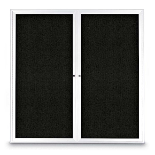 Sliding Door Indoor Enclosed Corkboard, 9